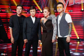 Tuấn Hưng và dàn HLV ra mắt ở hậu trường ghi hình The Voice 2019