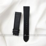 Dây da bò - Dây da đồng hồ chính hãng TuanHungWatch - Đen Vân Nhám Full Size